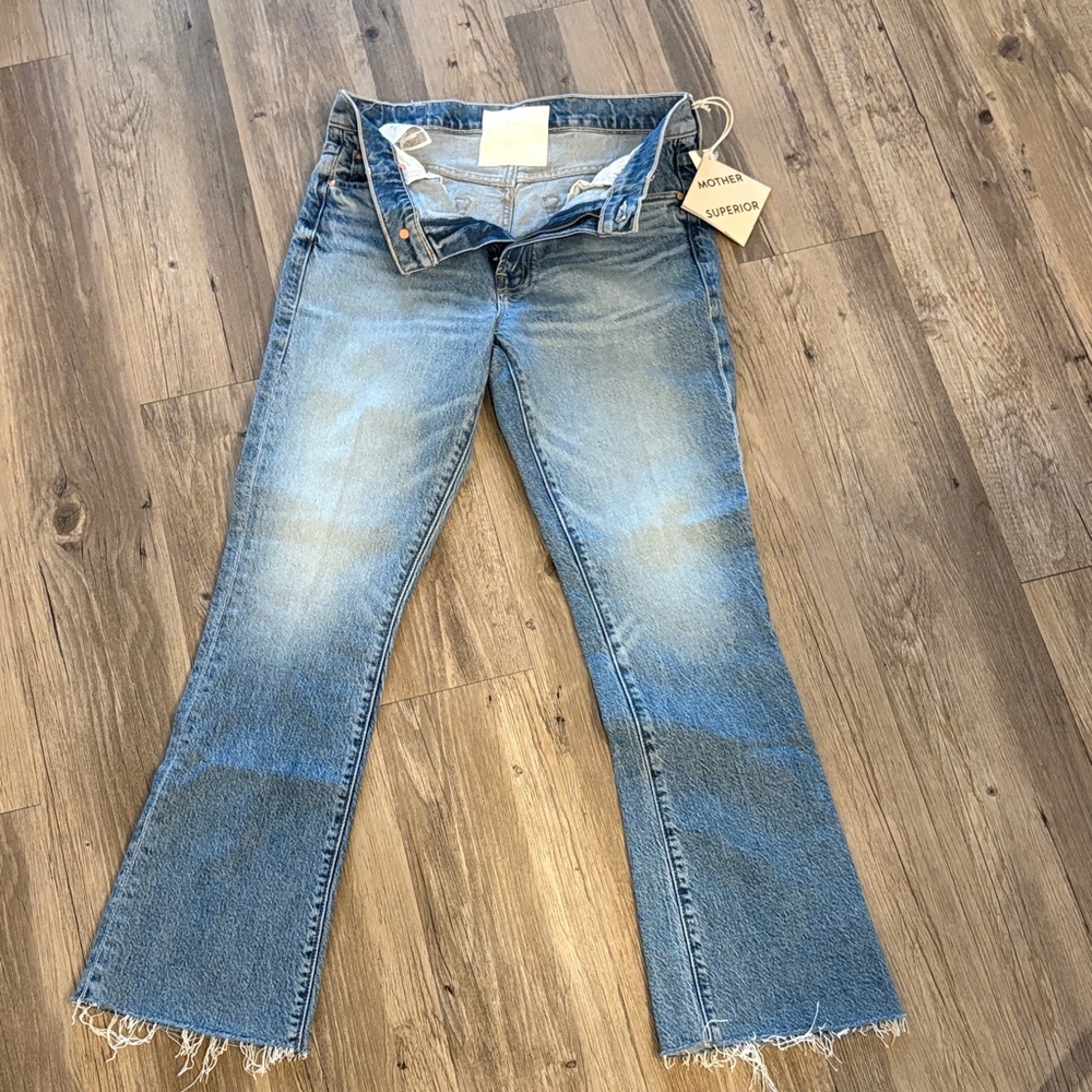 Mother The Outsider Flood Jeans – Are We There Yet Size 28 | NWT - Picture 11 of 16